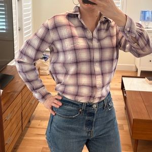 Madewell Lavender Flannel